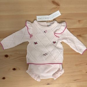 Adorable Janie and Jack Two Piece set 0-3m NWT